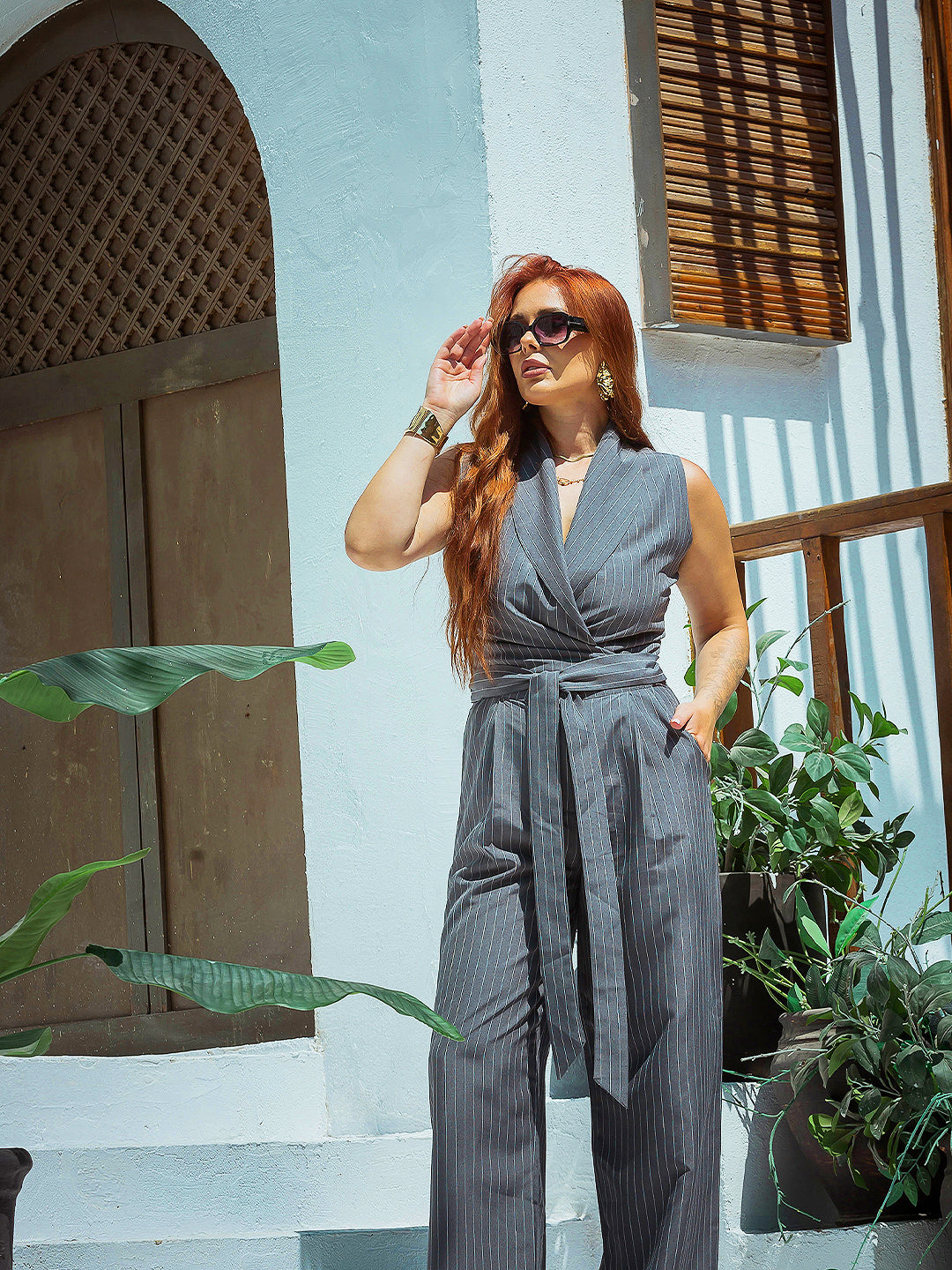 Executive Edge Jumpsuit | Power & Modern Elegance