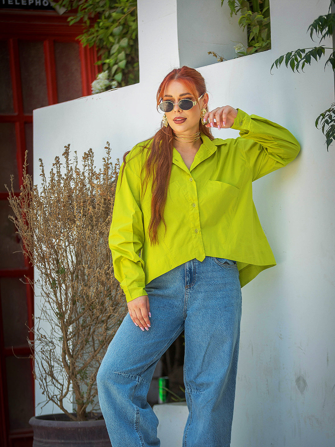 Tracto Lime Green Shirt | Bold & Statement Style