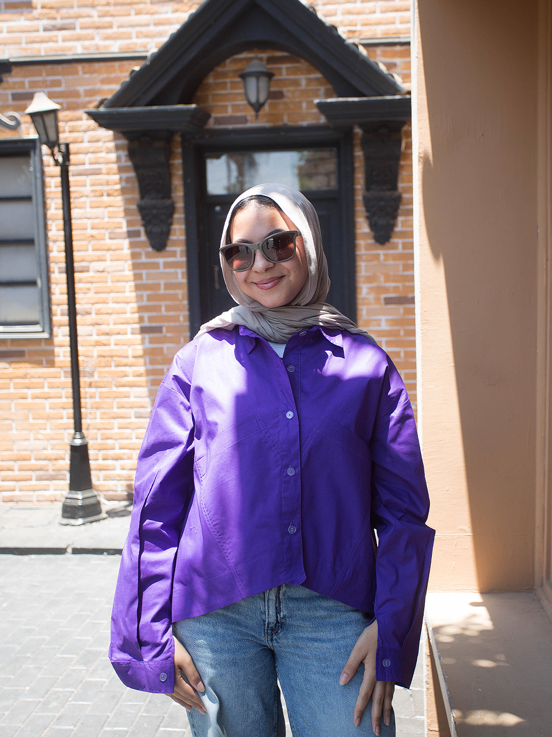Tracto Purple oversized shirt