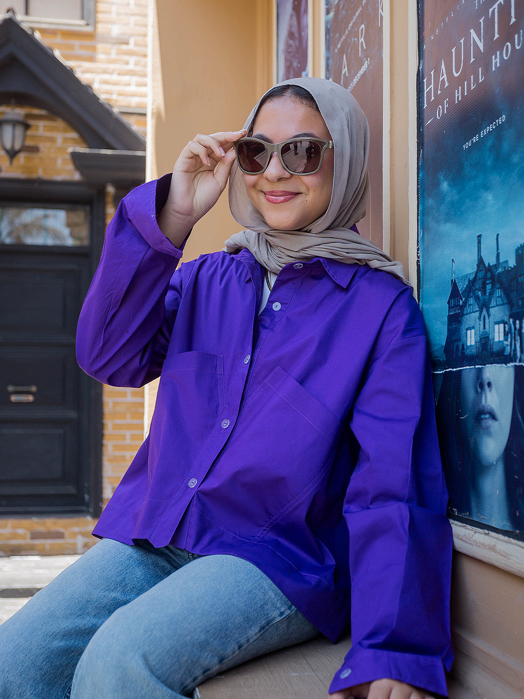 Tracto Purple oversized shirt